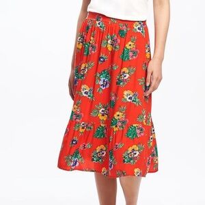 Old Navy Floral Red skirt